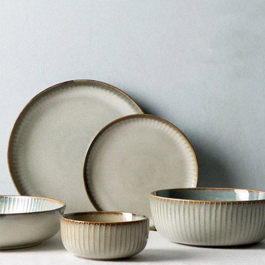 Pure South Ceramic Plates & Grits Bowl